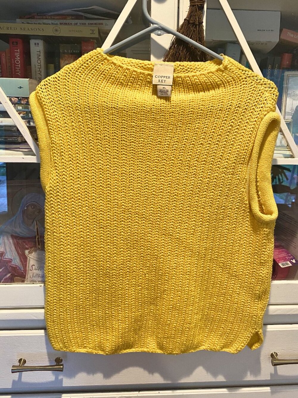 Copper Key Open Knit Sweater Vest
